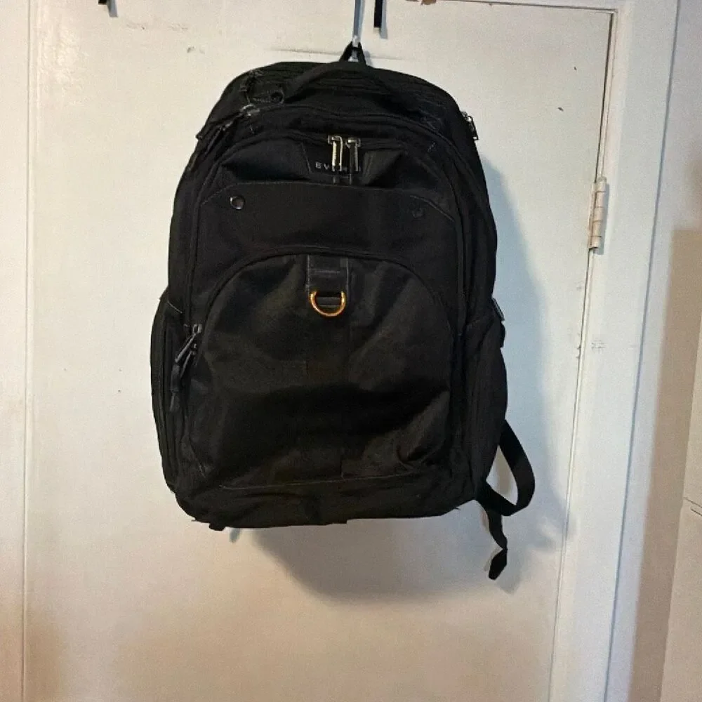 EVERKI Black Atlas 17.3 Travel Backpack